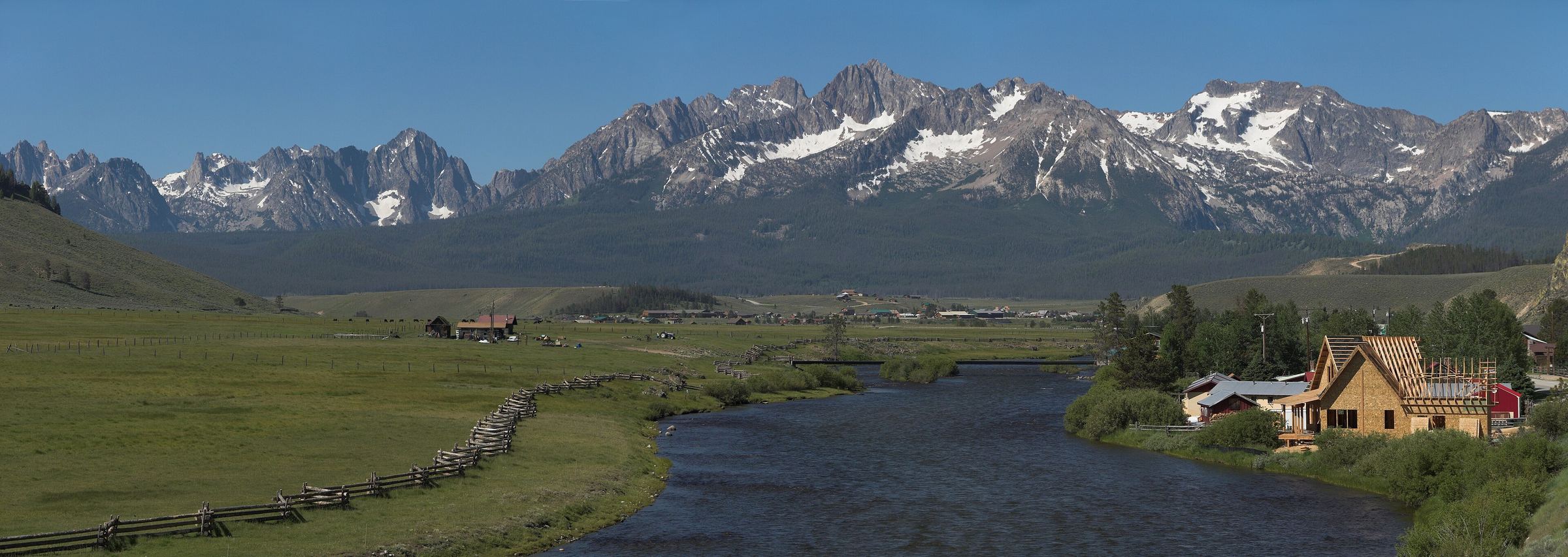 Stanley and the Sawtooth Mountains, Idaho